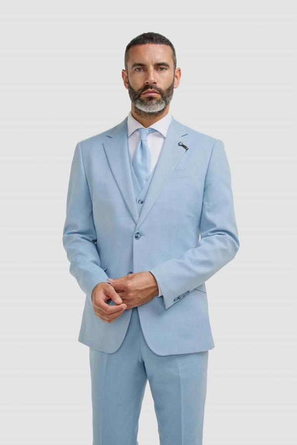 House of Cavani Malibu - Men's Sky Blue Blazer