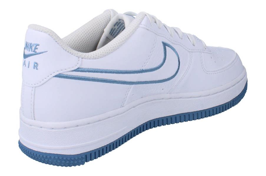 Nike Air Force 1 GS Trainers Iq0315  100 - White White Work Blue 100 - Photo 2