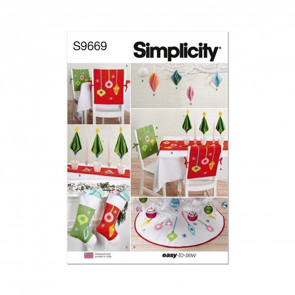 Simplicity Sewing Pattern 9669, Accessories OS (One Size) - Easy