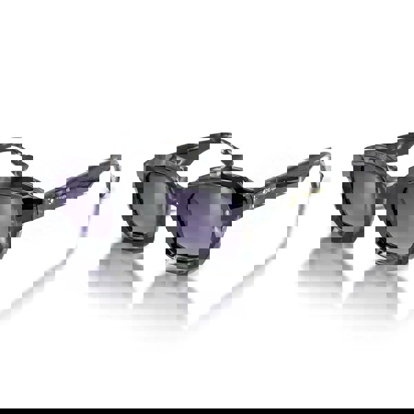 De-Gamme Milan - Black Geometric Frame Rectangle Polarized Sunglasses