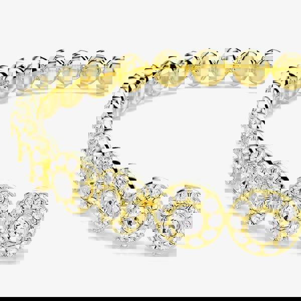 Swarovski Una Angelic Gold Tone Plated White Crystal Bracelet 5749386