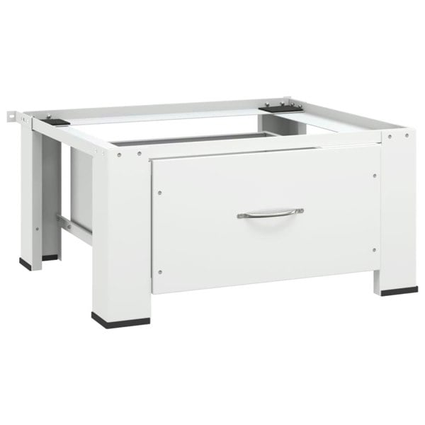 Berkfield Washing Machine Pedestal with Drawer White