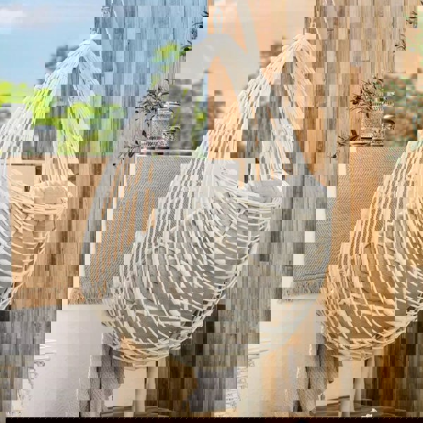 Dominic Rattan Garden Hanging Egg Chair with Stand, Indoor/ Outdoor Use-Rit Concept-Rit Concept