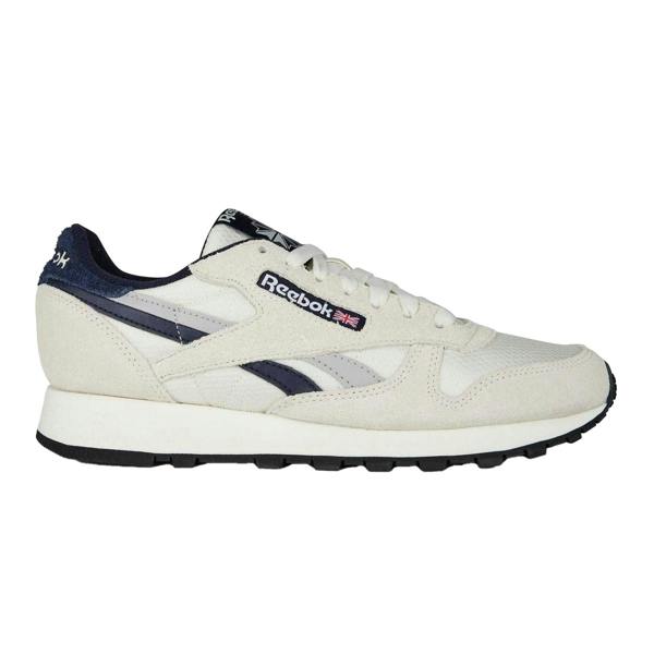 Reebok Mens Classic Leather Trainers - Chalk/Vector Navy - 