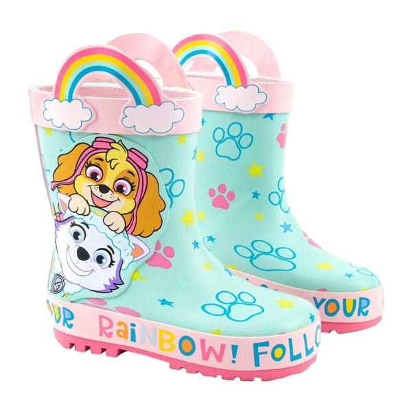 Paw Patrol Childrens/Kids Skye & Everest Garden Wellies - Pink/Blue