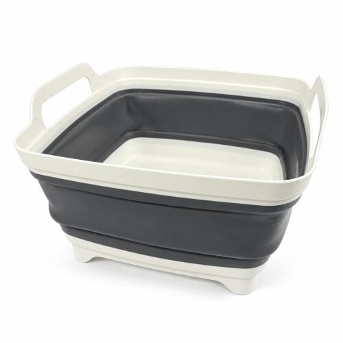 Collapsible Washing Up Bowl Drain Plug Caravan Campervan Motorhome Folding 10L