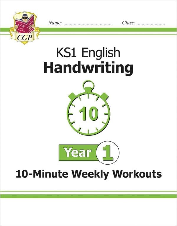 CGP KS1 Year 1 10-Minute Weekly Workout Bundle – Ages 5-6 (Maths, English, Phonics, Handwriting)