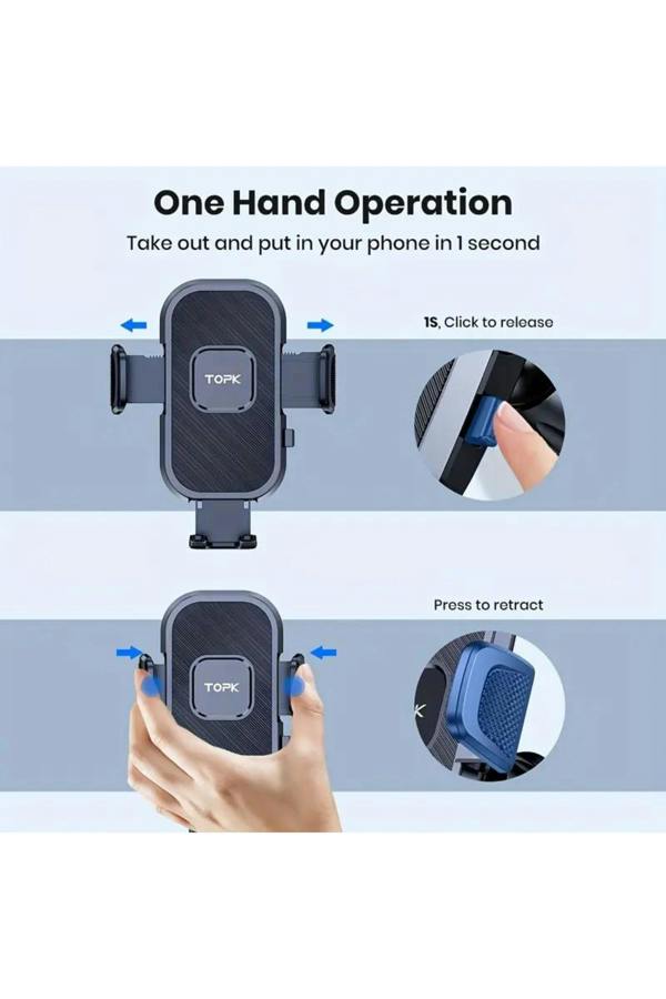 Dyzi Adjustable Dashboard Phone Holder Universal Handsfree Car Mount
