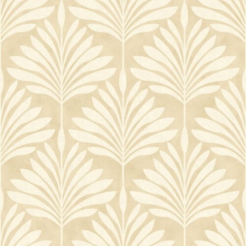 Hoopla Walls Palm Fan - Sand 10m Wallpaper
