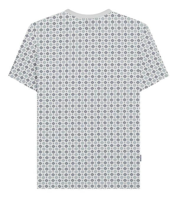 Lambretta Mens All Over Geometric Smart Classic Retro T-Shirt