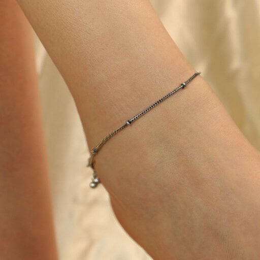 The Colourful Aura Oxidized Silver Plated Snake  Chain Indian Asian Payal Anklet