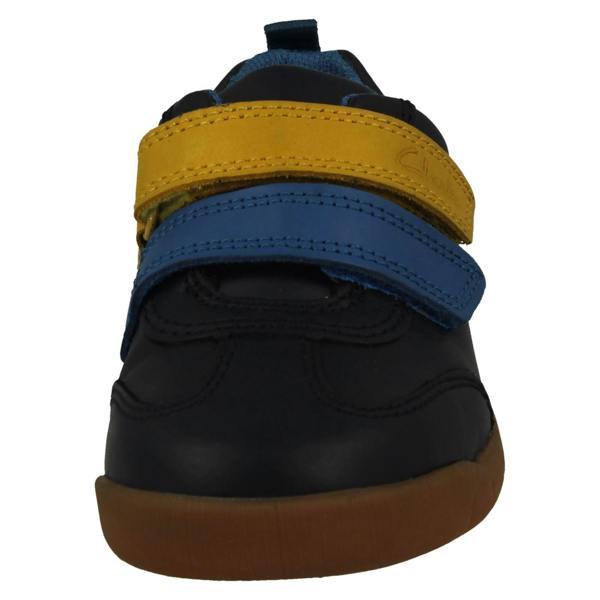 Clarks Boys Clarks Dinosaur Detailed Hook And Loop Fastening Shoes Den Play