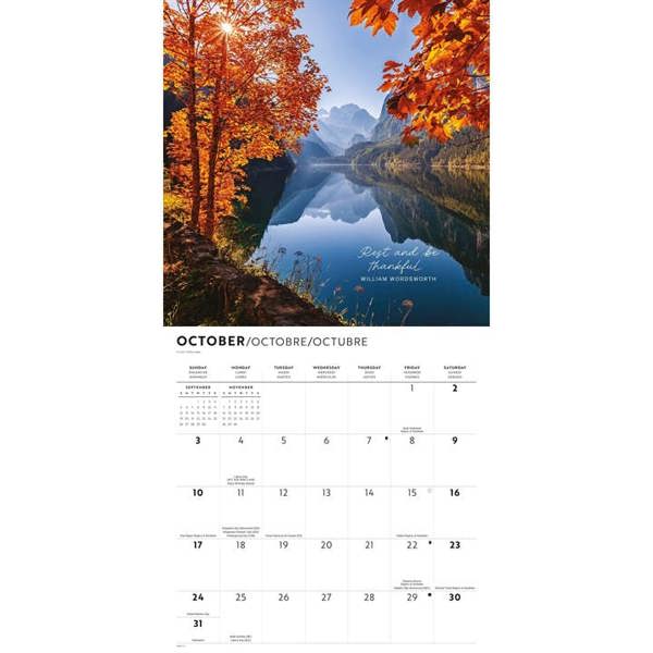 Tranquility Calendar 2027, Wall Calendars, Month To View, Lifestyle, Gift