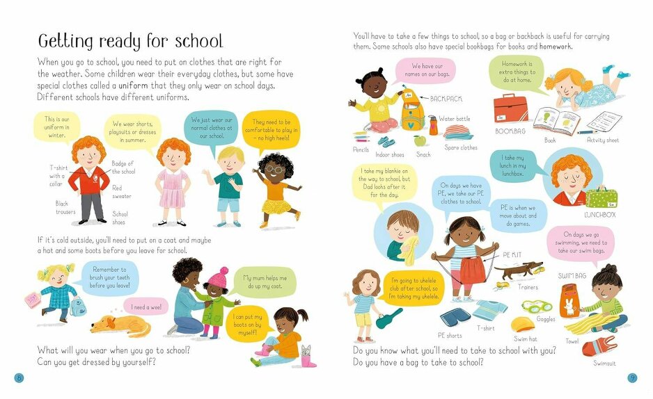 All About Starting School by Felicity Brooks (Usborne All About series)