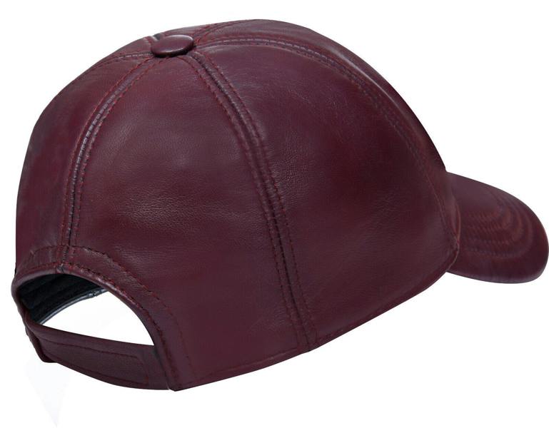 Infinity Leather Mens Womens Real Nappa Leather Adjustable Golf Snapback Plain Baseball Cap Hat