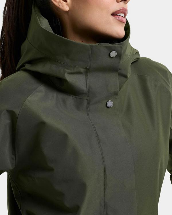 Didriksons Womens Alana Parka 2 - Deep Green 300
