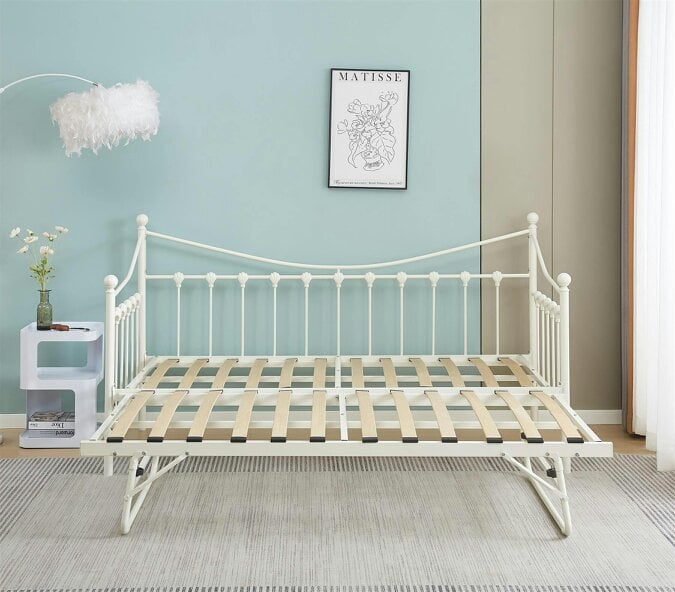 Kosy Koala Daybed without Trundle White 3ft Single Bed Metal Bedroom Living Room