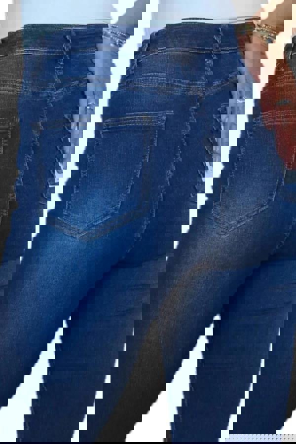 Paulo Due Womens High Rise Flared Leg Denim Jeans