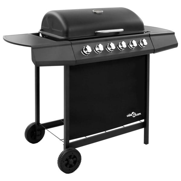 Berkfield Gas BBQ Grill with 6 Burners Black