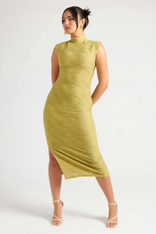 Urban Bliss Textured Midi Dress