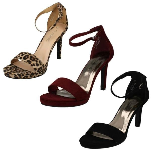 Anne Michelle Ladies Anne Michelle Stiletto Heeled Sandals F10920