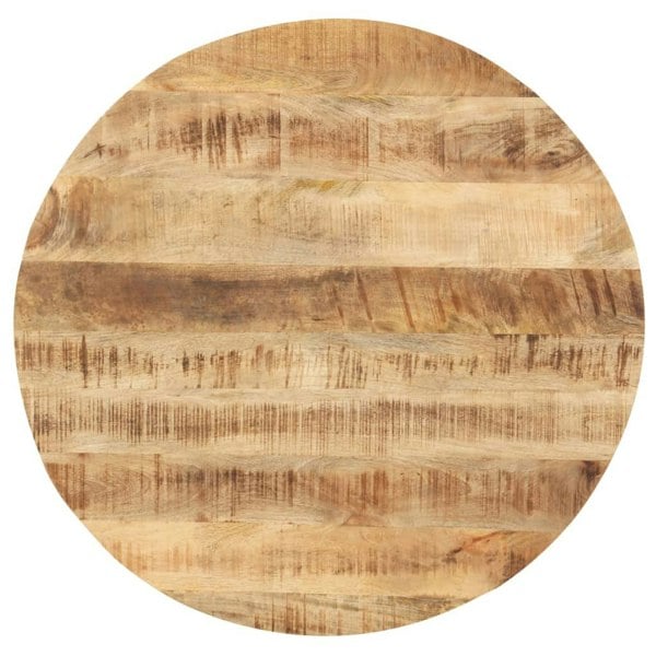 Berkfield Table Top Solid Mango Wood Round 25-27 mm 40 cm