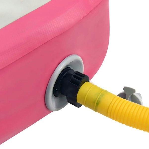 Berkfield Inflatable Gymnastics Mat with Pump 60x100x15 cm PVC Pink