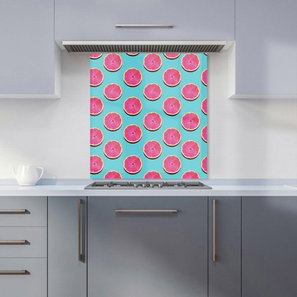 Warren Reed - Designer Fruity Pattern Of Pink Grapefruit Kitchen Splashback