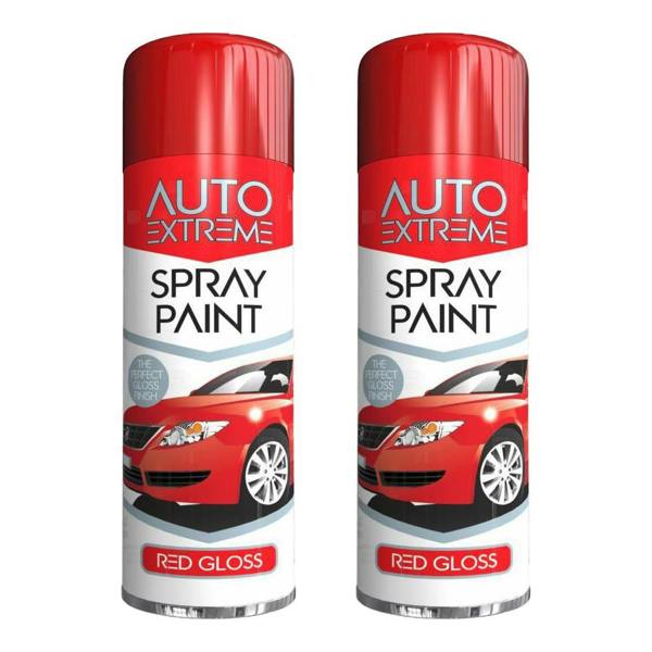Auto Extreme 2X Auto Extreme Red Gloss Spray Paint 250ml