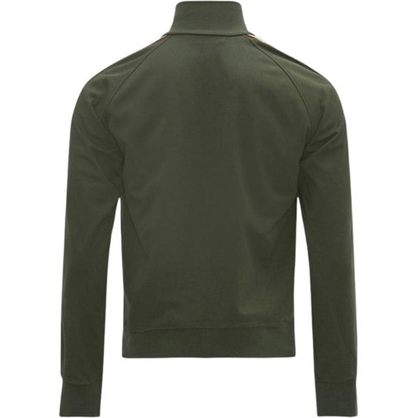 Dsquared2 Taped Sleeves Military Green Zip-Up Sweatshirt M