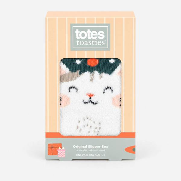 Totes SINGLE ORIGINAL SLIPPER SOCKS Cat Slipper Socks   in  Blue