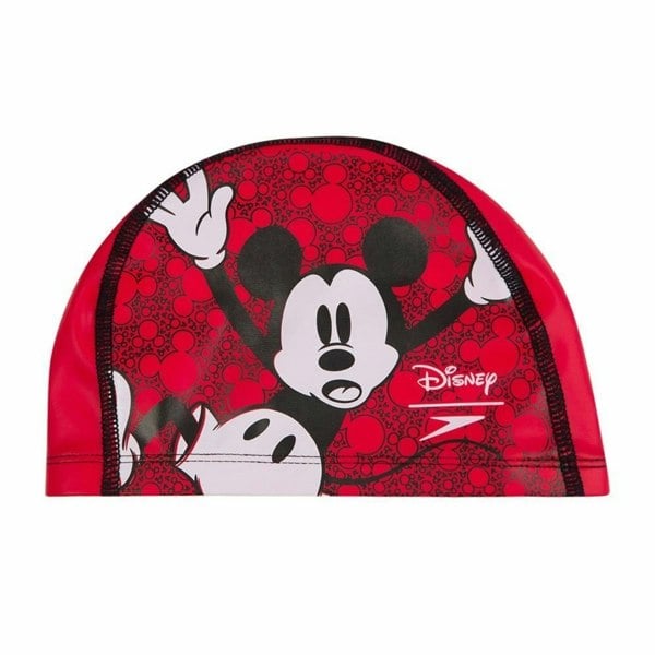 Disney Childrens Mickey Mouse Speedo Pace Swim Cap - Red