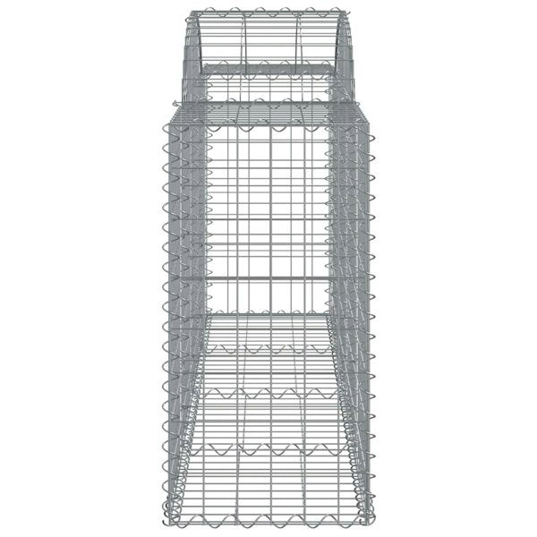 Berkfield Arched Gabion Baskets 3 pcs 200x50x80/100 cm Galvanised Iron
