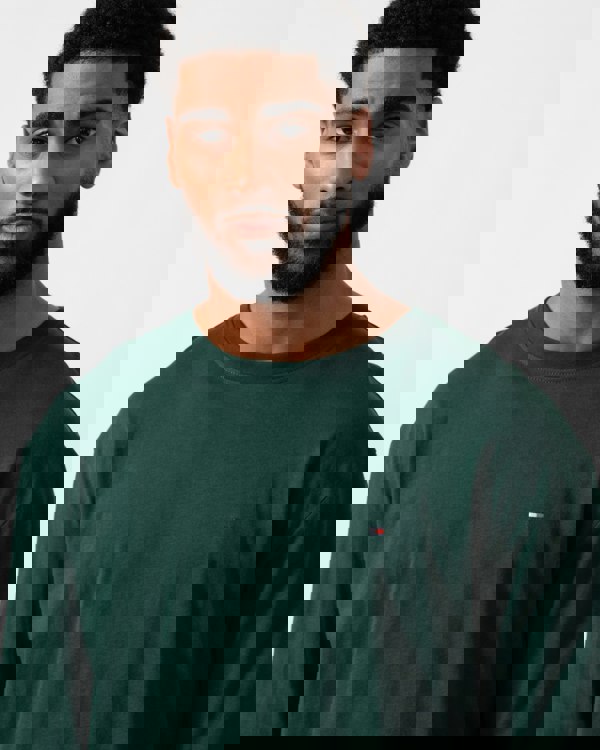 Tommy Hilfiger Relaxed Flannel Print Long Sleeve Mens Pyjama Set Top detail