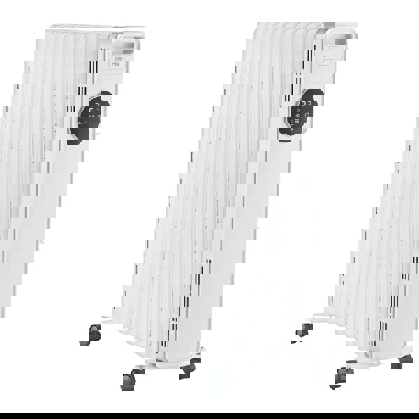 igenix Digital Oil Filled Radiator, 2.5kW/2500W, Overheat Protection, White