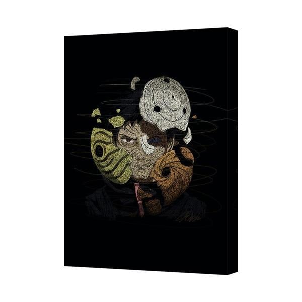 Benjamin Tate Design Abstract Multilayer Masked Portrait Canvas Wall Art 6118