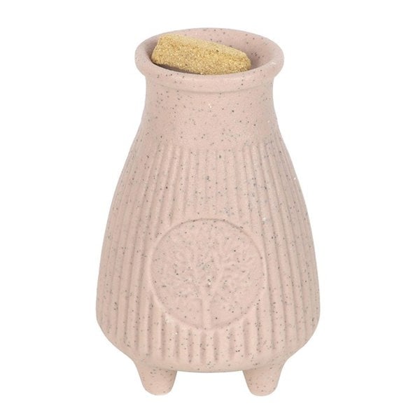 Serano Greige Ribbed Palo Santo Brick Burner