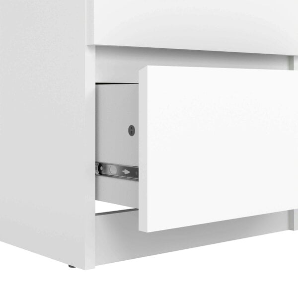 Wyld Haus Budapest White Wooden Narrow Chest 5 Drawers
