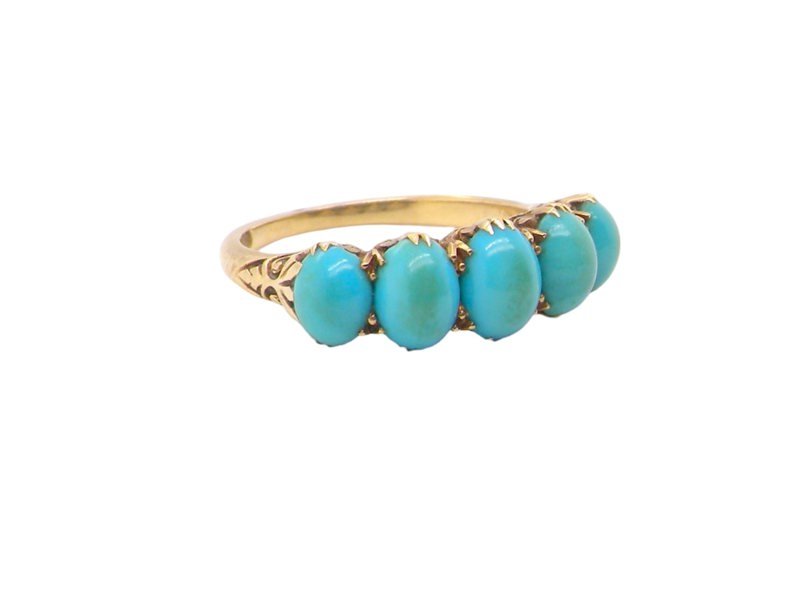 Vintage Tom An antique Turquoise dress ring