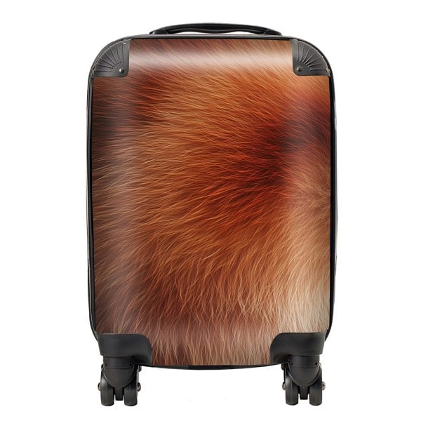 Warren Reed Red Panda Fur Print Suitcase