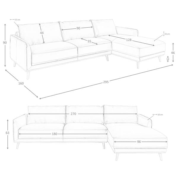 Angel Cerdá Corner sofa in green leather 6199/6200