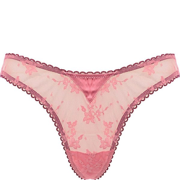Fleur Du Mal Womens Untie Me Cheeky Brief In Pink