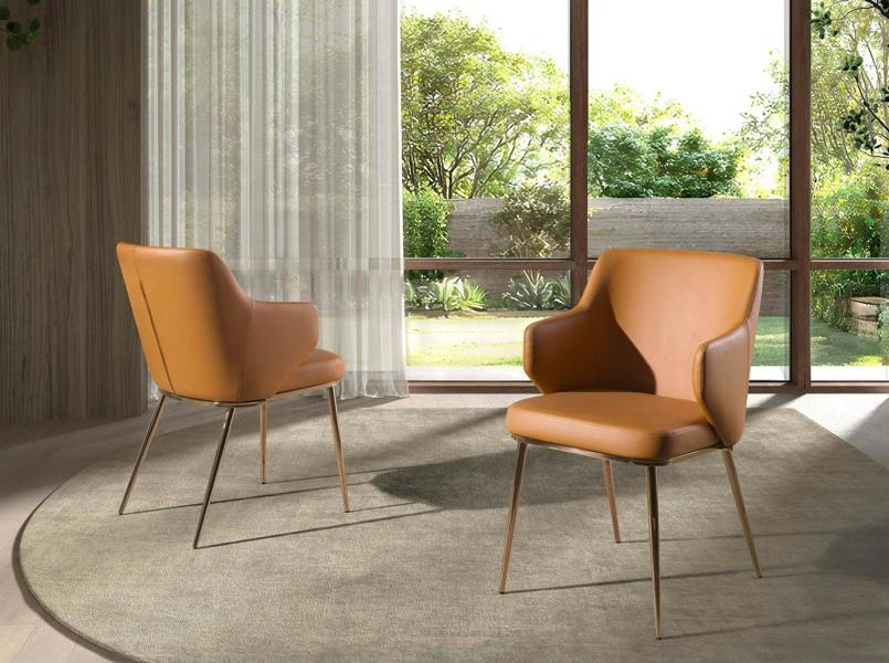 Angel Cerdá Brown Leatherette Chair 4162