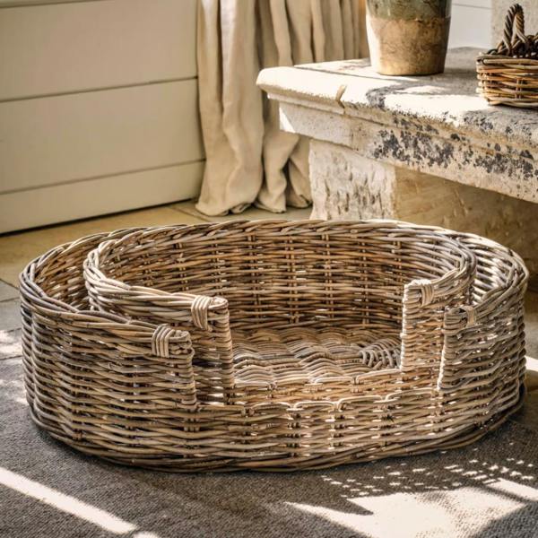 Abode Home & Gifts Hove Rattan Pet Bed | Large