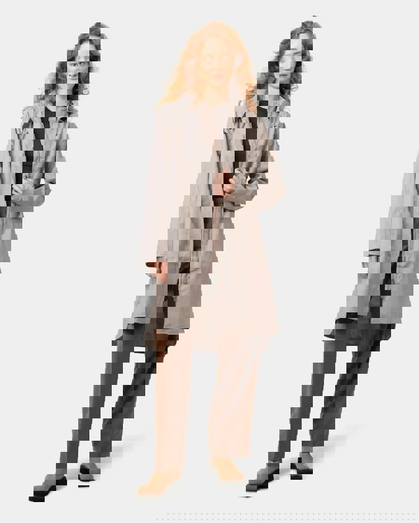 Ilse Jacobsen Rain Womens A-Line Rubberised Raincoat - Atmosphere 149