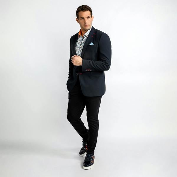 SUPER LIGHTWEIGHT SEERSUCKER BLAZER – Premium Men's Patterned Shirt by Claudio Lugli | Bold Design, Tailored Fit, Best Printed Shirts