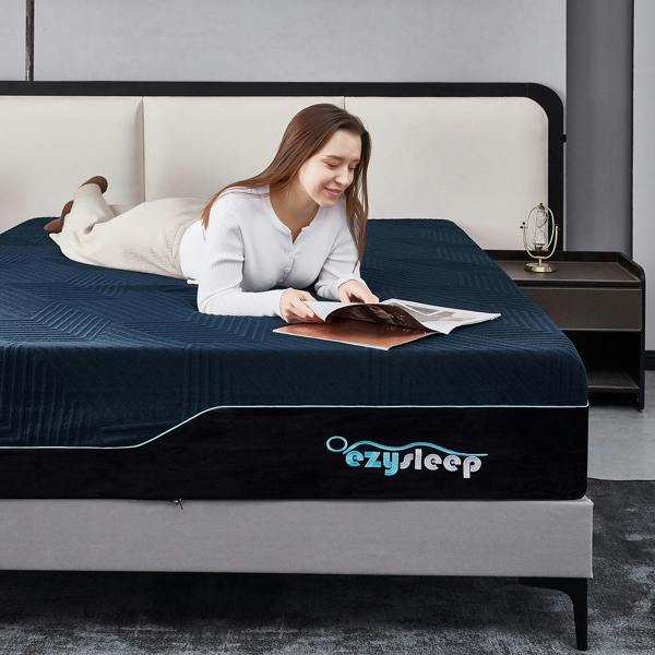 Ezysleep 30cm Deluxe Memory Foam Mattress - Indigo