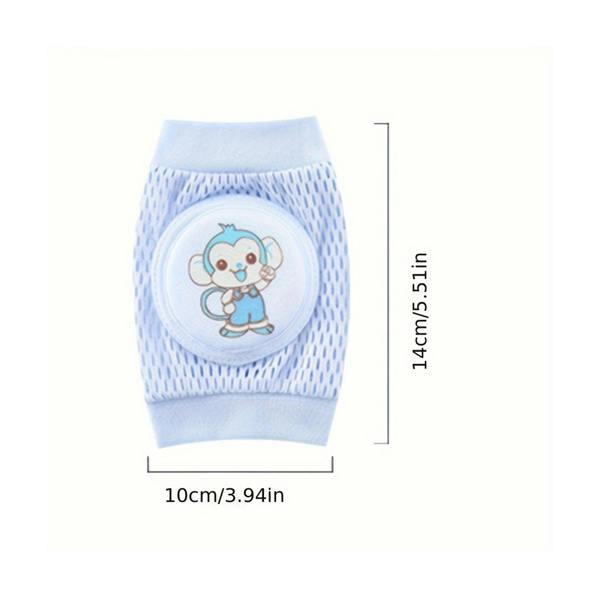 Dragodirect 1 Pair Knee And Elbow Pads Breathable Mesh with Cute Dog Monkey Print