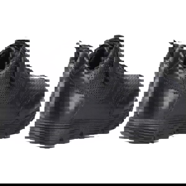 Hush Puppies Alfie Bungee Jnr Leather Boys's Black Shoes