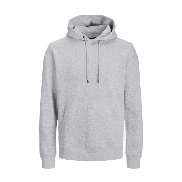 Jack And Jones Mens Bradley Plus Hoodie - Grey - 